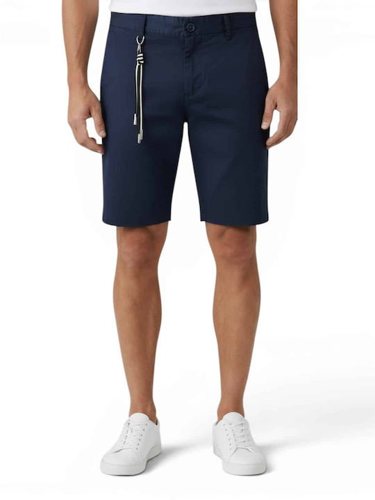 Frank Tailor Ανδρική Βερμούδα Chino Μπλε Frank Tailor Ανδρική Βερμούδα Chino Μπλε