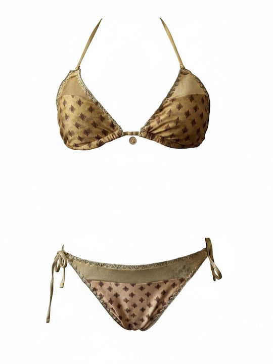 Bikini Set Triangle & Brazil Gold
