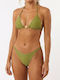 Set Bikini mit Abnehmbarer Verstärkung Grün