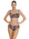 Bikini Σουτιέν D Cup Animal Print Brown