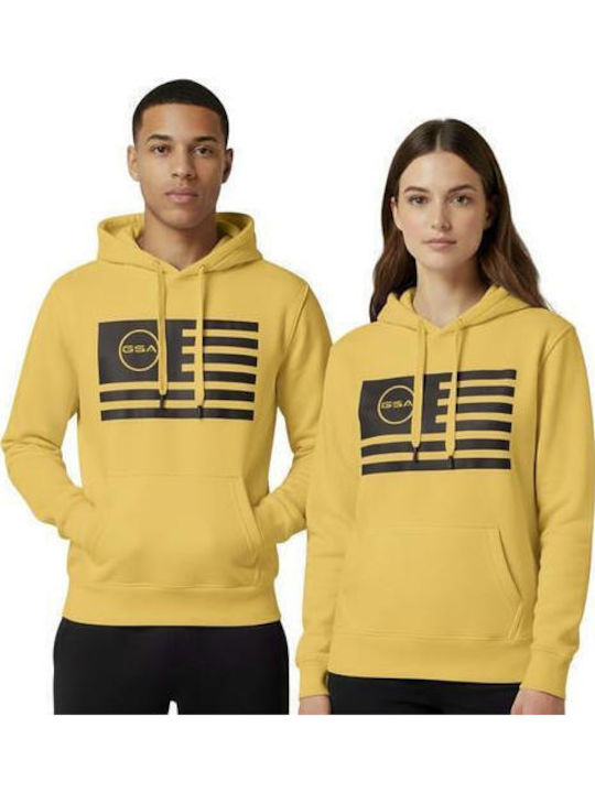 Φούτερ με Κουκούλα Yellow