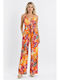 Women's Orange One-piece Jumpsuit SL-2303-1654-26TS-ORANGE
