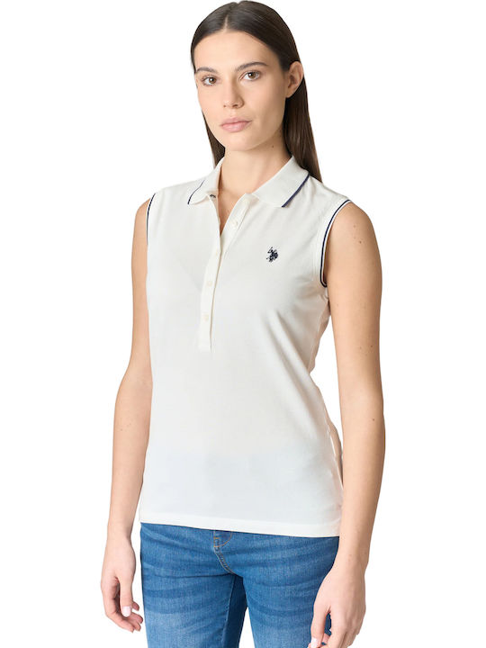 Women's Polo Blouse Bianco Giallo