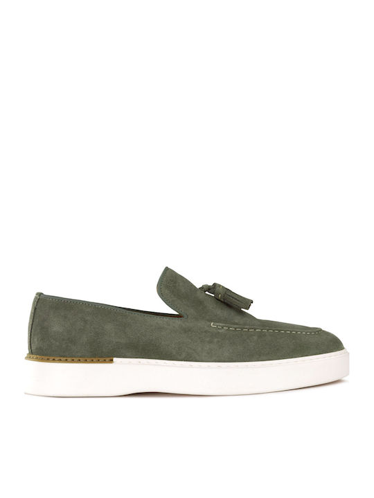 Boss Shoes Ανδρικά Μοκασίνια σε Πράσινο Χρώμα