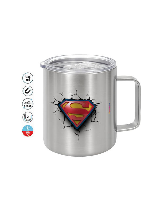 Koupakoupa Superman Cracked Tasse Metallisch Mi...