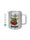 Koupakoupa Beste Metallische Tasse Mit Deckel Silber 300ml