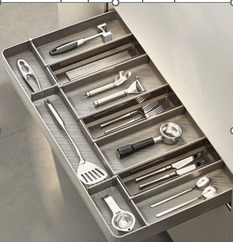 Higold Drawer Cutlery Tray 86.4x46x10cm Grey