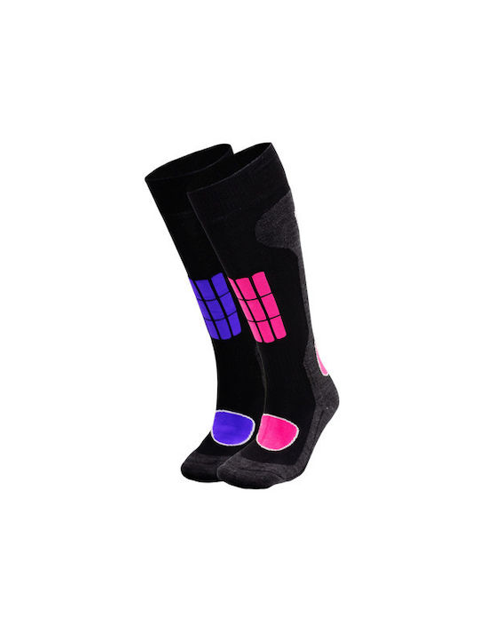 GSA Herren Ski- und Snowboardsocken Schwarz 2 Paare