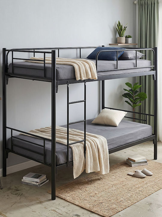 Belit Kids Bed Bunk Single White for Mattress 9...