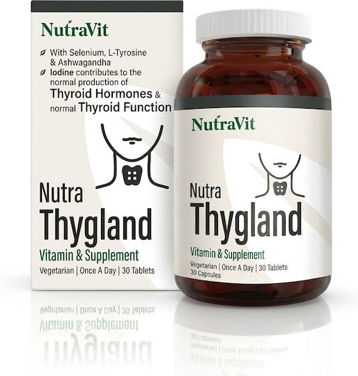 NutraVita Thyrogland Ειδικό Συμπλήρωμα Διατροφής 30 ταμπλέτες 30 κάψουλες
