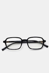Sonnenbrille Rechteck Minimal 4892701 Schwarz