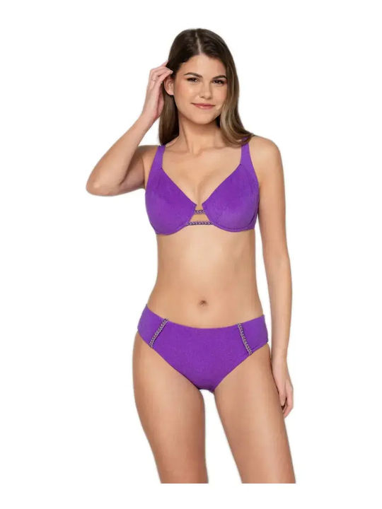 Luna Bikini Slip Cyclamen