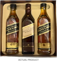 Johnnie Walker Sammlung 200ml 2 Johnnie Walker Black Label 12 Jahre + 1 Johnnie Walker Gold 18 Jahre Johnnie Walker Sammlung 200ml 2 Johnnie Walker Black Label 12 Jahre + 1 Johnnie Walker Gold 18 Jahre