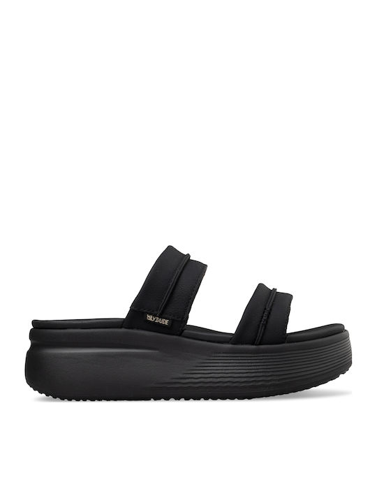 Platforme Dama Tip Slip On Negre