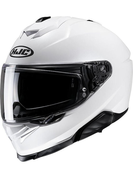 HJC i71 Pearl White Motorcycle Helmet Full Face...
