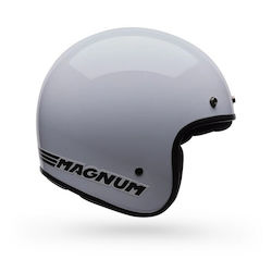 Bell Magnum Solid White Motorcycle Helmet Jet DOT / ECE 22.06 980gr
