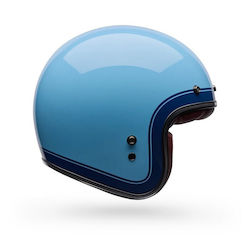 Bell Custom 500 Crate Icy Blue Motorcycle Helmet Jet ECE 22.06