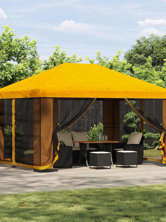 vidaXL Garten Gazebo Gelbes 4x3m