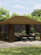vidaXL Garten Gazebo Braune 4x3m