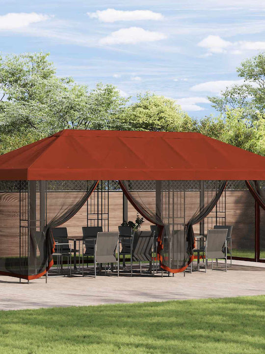 vidaXL Garten Gazebo Orange 6x3m