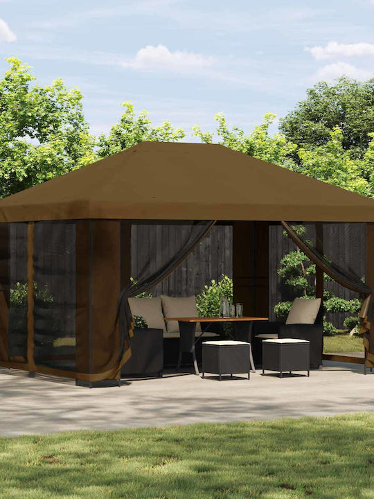 vidaXL Garten Gazebo Braune 4x3m