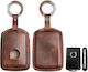 Leather Car Key Case Volvo 3 Buttons