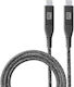 Cellularline Usb-c To Usb-c Cable 5a 10 Gbps 100w 1 M Black