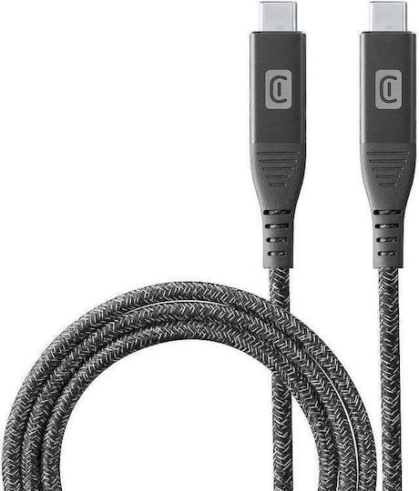 Cellularline Usb-c To Usb-c Cable 5a 10 Gbps 100w 1 M Black