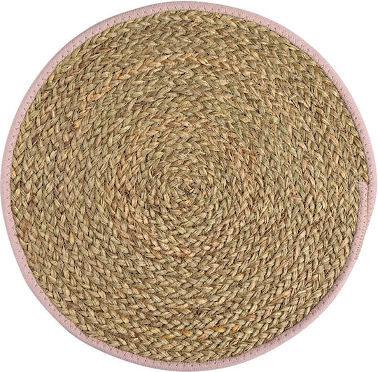 Estia Gaia Round Pink Placemats 38cm
