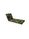 Politishome Waterproof Sunbed Cushion with Backrest Army 60x188cm