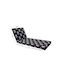 Politishome Waterproof Sunbed Cushion with Backrest Grey-Black 60x188cm
