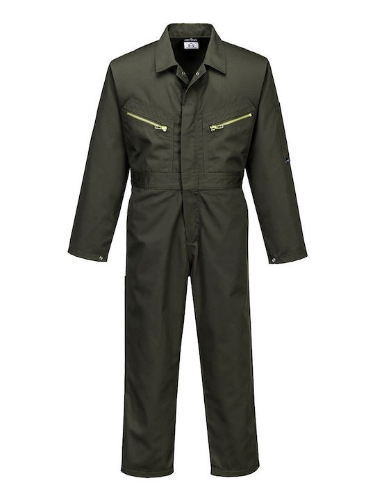 Portwest Full Body Green Work Coverall