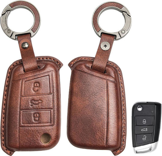 Husă Din Piele Pentru Cheie Auto Group Vag 3 Butoane