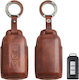 Leather Car Key Case Mitsubishi 2 Buttons