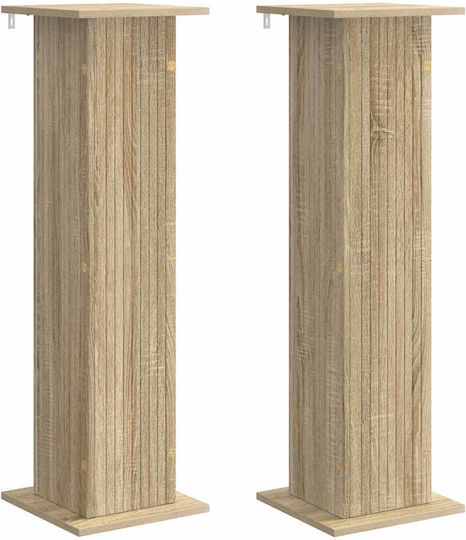 vidaXL Wooden Brown Plant Stands 30.5x30x100.5 cm 2 Pieces