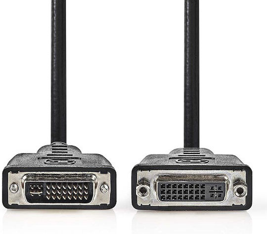 Nedis Cable DVI-I male - DVI-I female 2m Μαύρο CCGP32055BK20