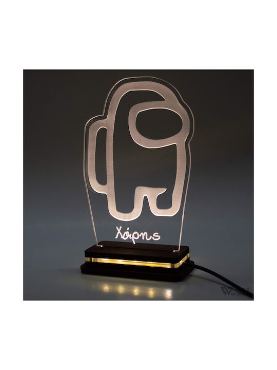 World of Wood Decorative Table Lamp Among Us LED 19x12cm