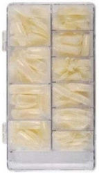 Set Profesional 500 Bucăți Tipsuri Unghii False Culoare Naturală Manichiură