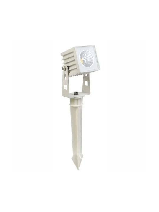 Lightex Φωτιστικό Δαπέδου LED Εξωτερικού Χώρου 5W Λευκό