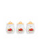 Kitchen Set of 3 Pieces Food Jars for Coffee Tea Sugar with Lid Made of Porcelain Brown 12x13cm 3 Pieces