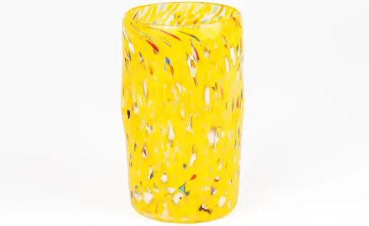 Murano Go.to Spotted Glass Yellow Mug 300ml