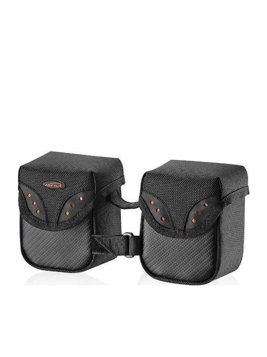 Ibera Τσαντάκι Τιμονιού Ποδηλάτου Διπλό 0.85lt Μαύρο