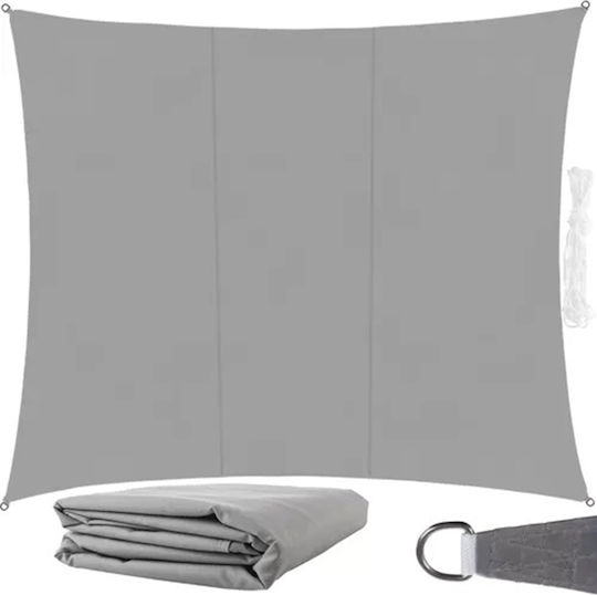 Ορθογώνιο Πανί Σκίασης Γκρι 3x4m 120gr/m²