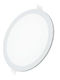 Avizar 18w 22cm Round Recessed Led Panel 3 Adjustable Color Temperatures White