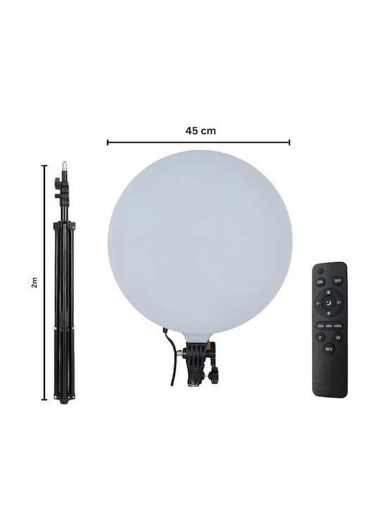 Round LED Panel with Warm White Light 3000K