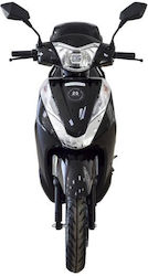 Scooter Ηλεκτρικό Scooter Ισχύος 2000W με Τελική Ταχύτητα 25km/h Αυτονομίας 130km Μαύρο Χρώμα