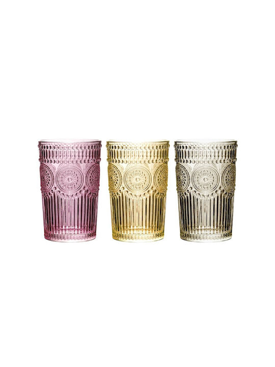 Viosarp Vintage Σετ Ποτήρια Νερού από Γυαλί 385ml 6τμχ
