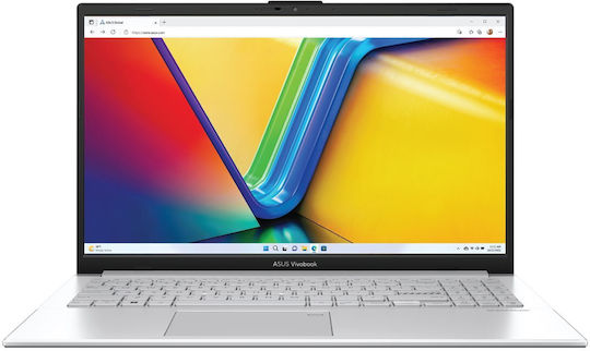 Asus Vivobook Series E1504Fa -BQ2077W 15.6" FHD (Ryzen 3-7320U/8GB/512GB SSD/W11 Home) Cool Silver (UK Keyboard)