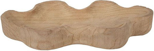Platou Decorativ Din Lemn Bej 50x23.5x8cm Platou Decorativ Din Lemn Bej 50x23.5x8cm