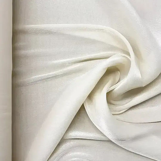 Decoration Fabric Satin By Meter Width 145cm Cream